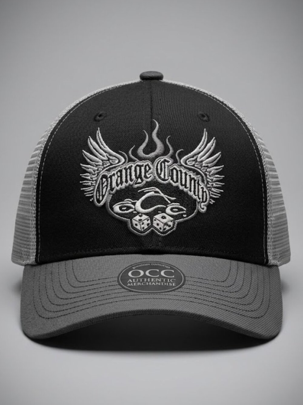 Vintage Y2K 2000 Orange County Choppers Baseball Cap Men's Gray/Black One Size